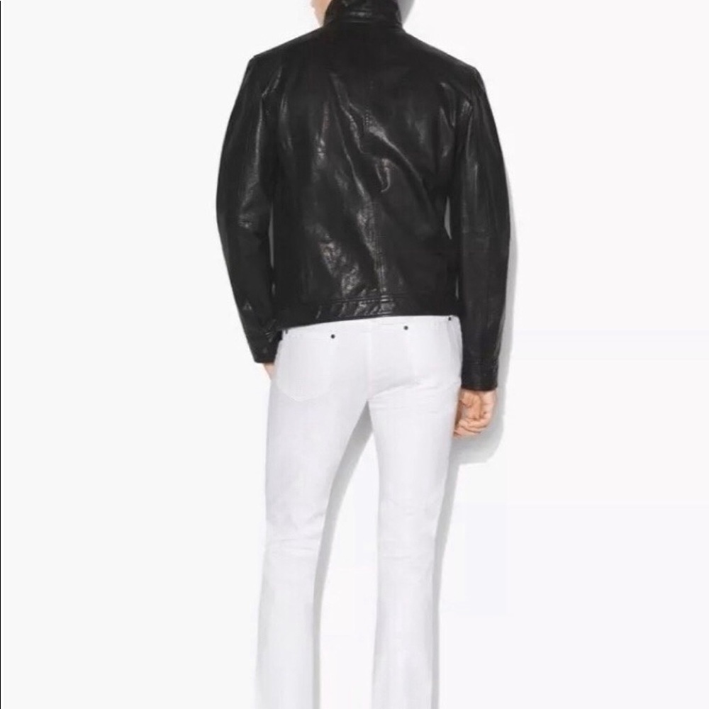 Light weight lam leather jacket